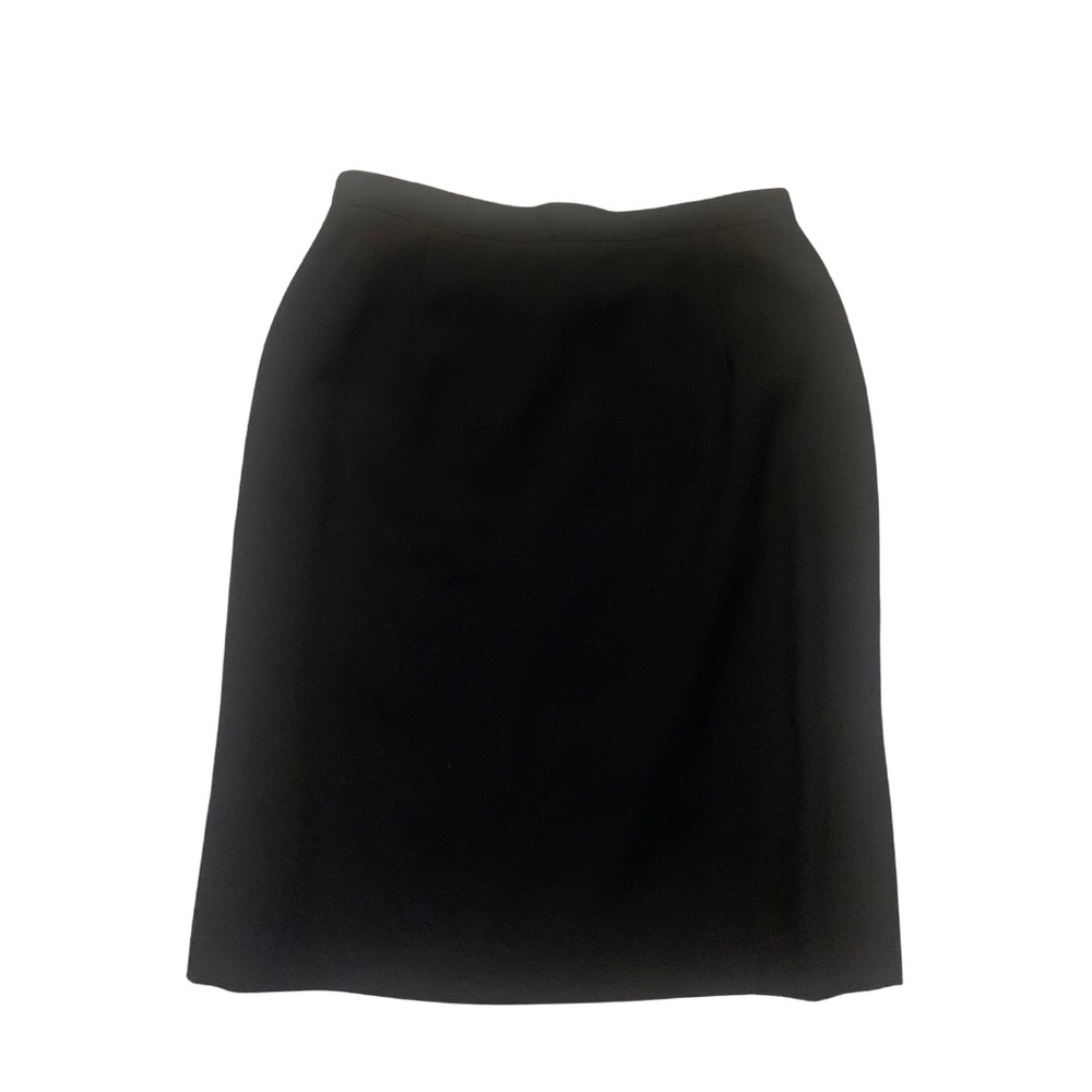 Alberto Makali Black Wool Pencil Skirt Short Classic Capsule Minimal Preppy Lady